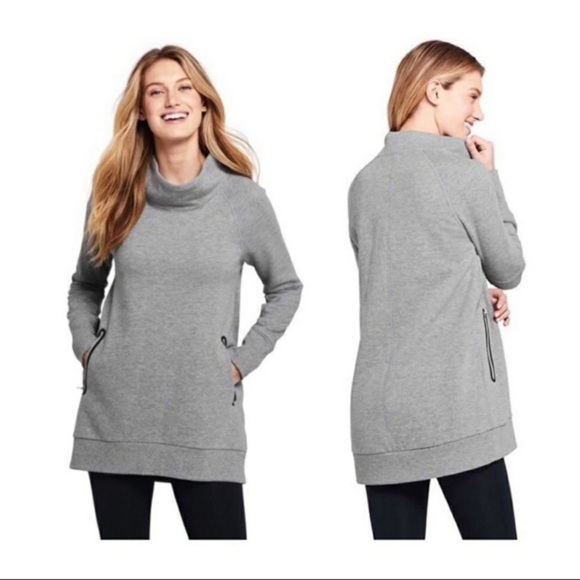 Lands End Funnel Neck Activewear Tunic EUC - Picture 11 of 13